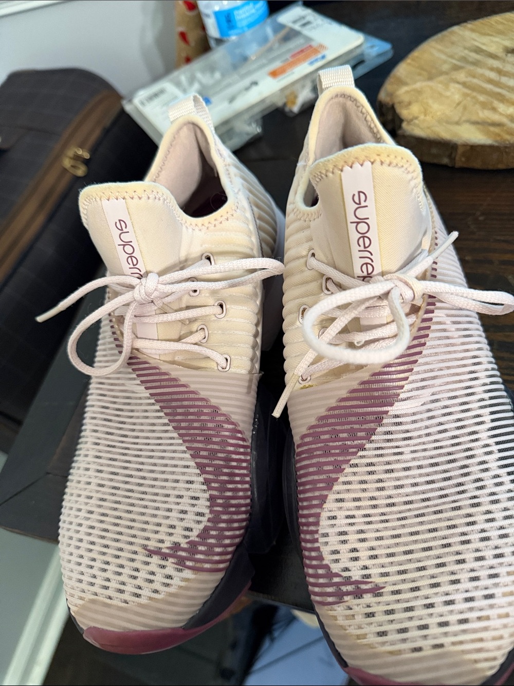 Nike Women's Light Pink and Mauve Athletic Sneakers - Picture 2 of 2